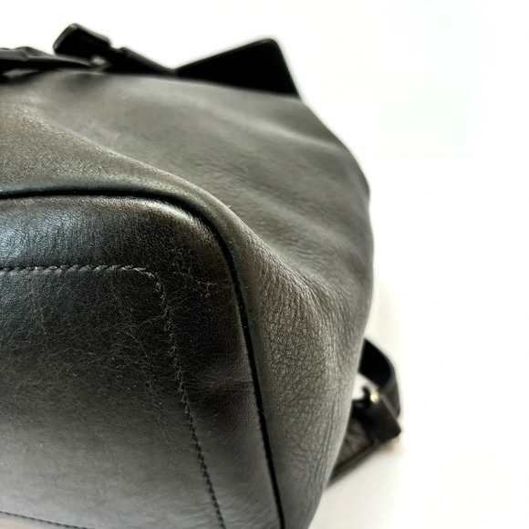 Vintage Coach Backpack 90's Legacy West Hampton Daypack Black Leather - Picture 8 of 15